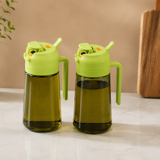 Homzo 2-in-1 Oil Sprayer & Dispenser Bottle